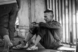 Homeless man
